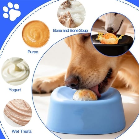 Sıvı Mamalar İçin Yavaş Yeme Mama Kabı - Köpekler İçin Uygun - Büyük Boy