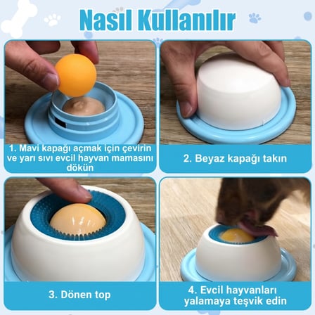 Küçük Boy Yavaş Sıvı Mama Yeme Kabı - - Ödül Kabı