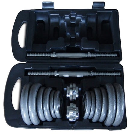Premium Ağırlık Çalışması Kondisyon Spor Ekipmanı CSPS02 20 kg Çantalı Dambıl Set