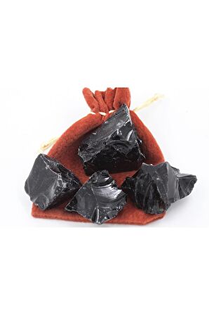 Obsidyen Rainbow Taşı Işlenmemiş Doğal Taş Ham Kütle (30/50 GR)