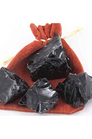 Obsidyen Rainbow Taşı Işlenmemiş Doğal Taş Ham Kütle (30/50 GR)