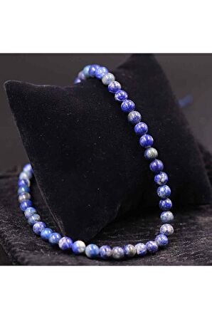 Lapis Lazuli Taşı Doğal Taş Dizi (6MM)