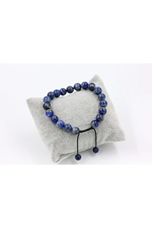 Lapis Lazuli Taşı 8mm Doğal Taş Bileklik Örme Ayarlanabilir