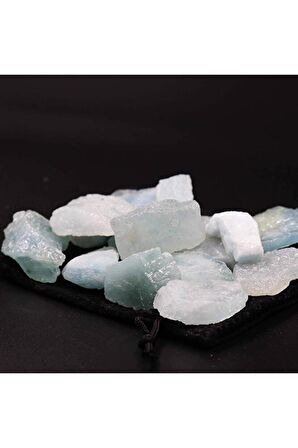 Akuamarin Aquamarine Taşı Işlenmemiş Doğal Taş Ham Kütle 10/20 gr