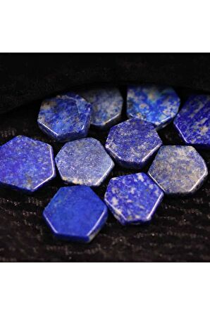 Lapis Lazuli Taşı Altıgen Model Doğal Taş Kolye