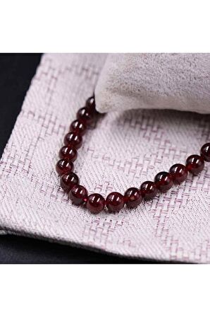 Lal (garnet) Taşı Doğal Taş Dizi (6mm)