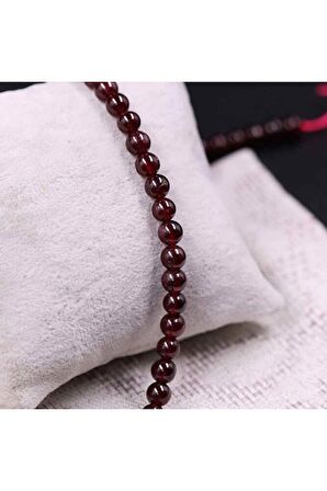 Lal (garnet) Taşı Doğal Taş Dizi (6mm)