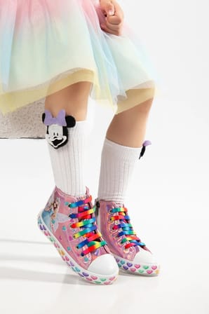TALYA Bağcıklı Fermuarlı Resim Desenli Işıklı Bot