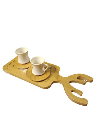 TAM LİFE AND HOME BAMBU GEYİK SUNUM TEPSİ KESME TAHTASI 39,5X14X1,3 CM.