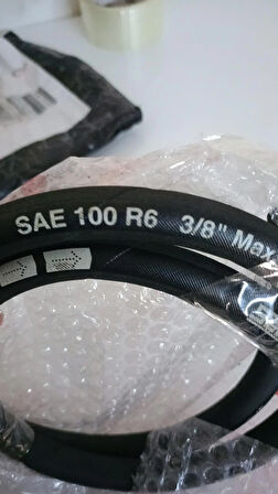 3/8" İnç R6 Iç Çap 9.5 Mm Dış Çap 15.5 Mm Tekstil Örgülü Hidrolik Hortum SEL