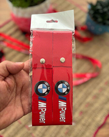Bmw Tasarımlı, Kırmızı Renk Yüksek Kalite Tampon & Çeki Ipi, 2li Paket