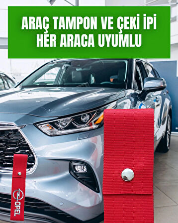 Opel Tasarımlı, Kırmızı Renk Yüksek Kalite Tampon & Çeki ipi