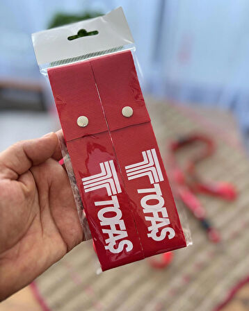 Tofaş Tasarımlı, Kırmızı Renk Yüksek Kalite Tampon & Çeki ipi, 2'li Paket