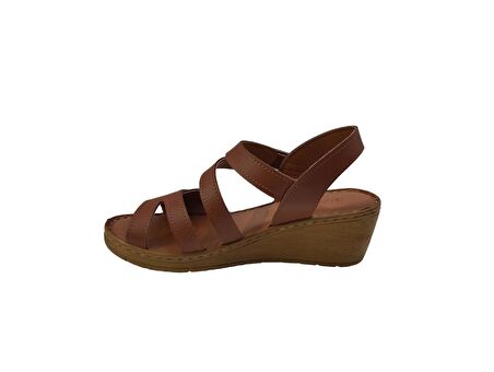 Merry Pace 242368Z Ortopedik Comfort Taban Cırtlı Kadın Sandalet Ayakkabı