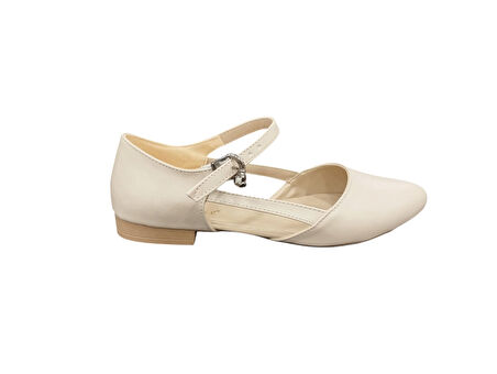 Merry Pace 637231Z Dar Kalıp Yuvarlak Burun Günlük Kadın Babet Ayakkabı