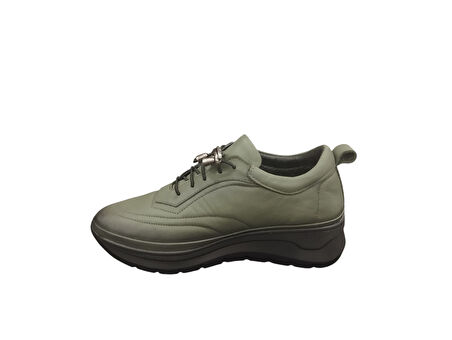 Punto 315161Z Kadın Ortopedik İç Dış Hakiki Deri Günlük Casual Ayakkabı