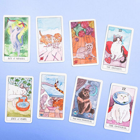 Cat Tarot 78 Cards - Kedi Tarot Kart Destesi