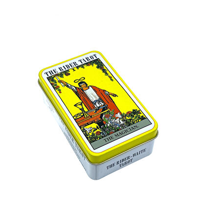 Metal Kutulu The Rider - Waite Tarot Deck Tarot Kart Destesi