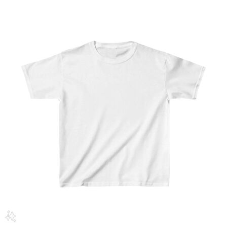 Çocuk Unisex Basic T-Shirt - Beyaz