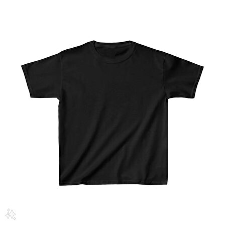 Çocuk Unisex Basic T-Shirt - Siyah