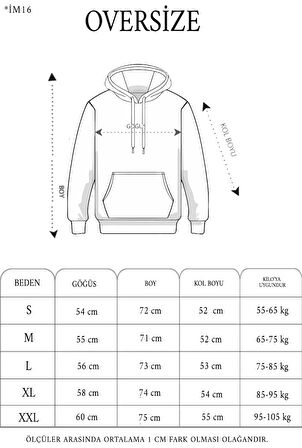 Unisex Tam Fermuarlı Kapşonlu  SweatShirt - Füme