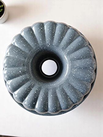 Alkar Granit Kaplama Aliminyum Kek Kalıbı Gri 26 cm