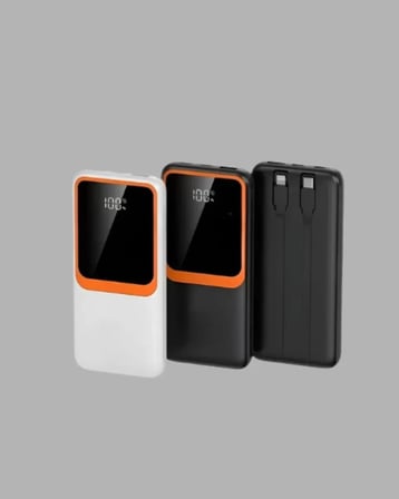 Taşınabilir 10000 Mah Powerbank Dijital Göstergeli, Type-c Ve Usb Çıkışlı