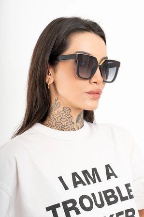 ŞIK Selin Büyük Kare Güneş Gözlüğü UV400