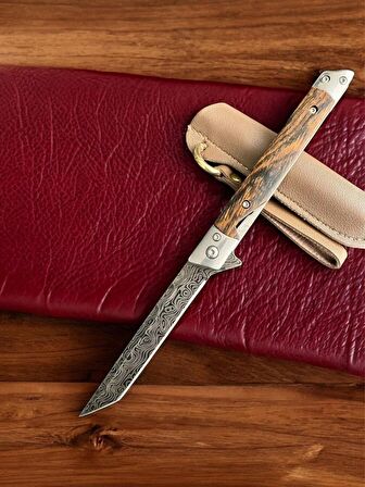 TAŞKAFA-M390 DAMASCUS TANTO ÇAKI