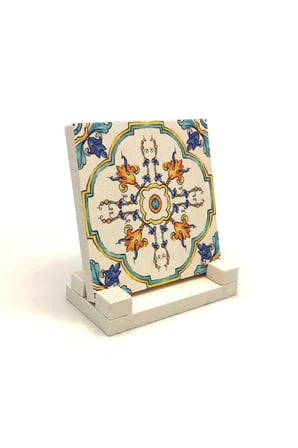 İtalyan Deseni Baskılı Taş Masaüstlük 10X10
