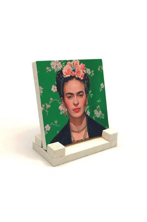 Frida Kahlo Baskılı Taş Masaüstlük 10X10