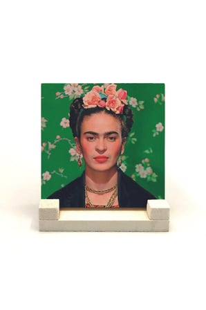 Frida Kahlo Baskılı Taş Masaüstlük 10X10