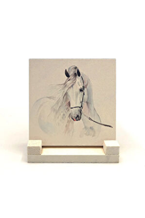 At  Baskılı Taş Masaüstlük 10X10