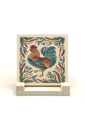 Horoz Baskılı Taş Masaüstlük 10X10