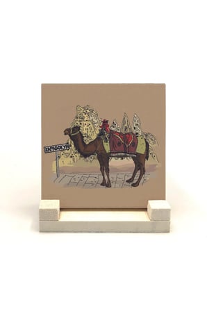 Kapadokya Baskılı Taş Masaüstlük 10X10