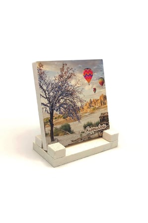 Kapadokya Baskılı Taş Masaüstlük 10X10