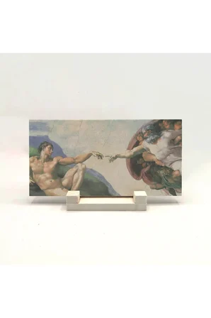 Adem’in Yaratılışı Freski (Michelangelo) Baskılı Taş Masaüstlük 10X20