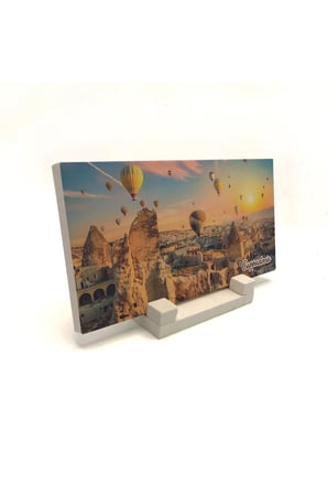 Kapadokya Baskılı Taş Masaüstlük 10X20