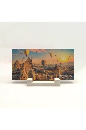 Kapadokya Baskılı Taş Masaüstlük 10X20