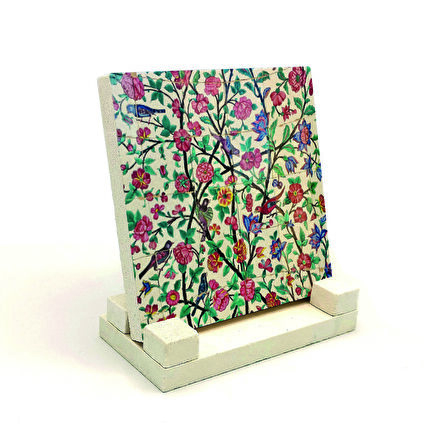 İran Çinisi (Sa'di-yi Şirazi Türbesi)Baskılı Doğaltaş Masaüstlük