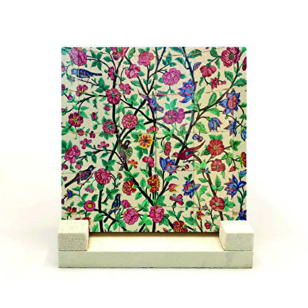 İran Çinisi (Sa'di-yi Şirazi Türbesi)Baskılı Doğaltaş Masaüstlük