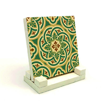 Bizans DeseniBaskılı Doğaltaş Masaüstlük