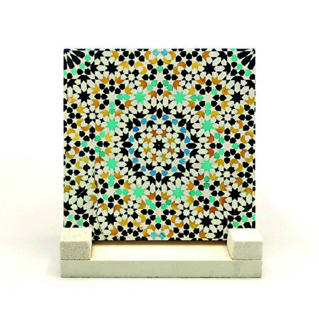 Fas İslami DeseniBaskılı Doğaltaş Masaüstlük