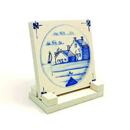 Hollanda DeseniBaskılı Doğaltaş Masaüstlük