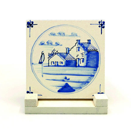 Hollanda DeseniBaskılı Doğaltaş Masaüstlük