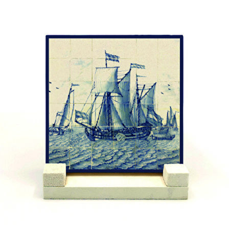 Hollanda DeseniBaskılı Doğaltaş Masaüstlük