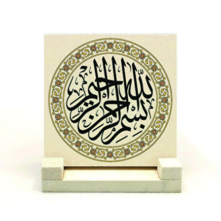 BesmeleYazılı Doğaltaş Masaüstlük