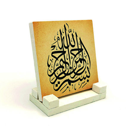 BesmeleYazılı Doğaltaş Masaüstlük