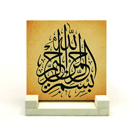 BesmeleYazılı Doğaltaş Masaüstlük