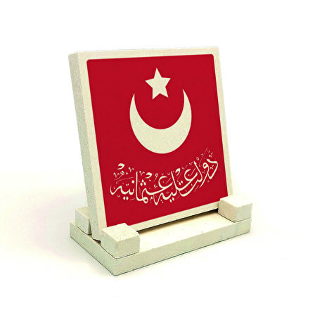 “Devlet-i Aliyye-i Osmaniyye”Yazılı Doğaltaş Masaüstlük